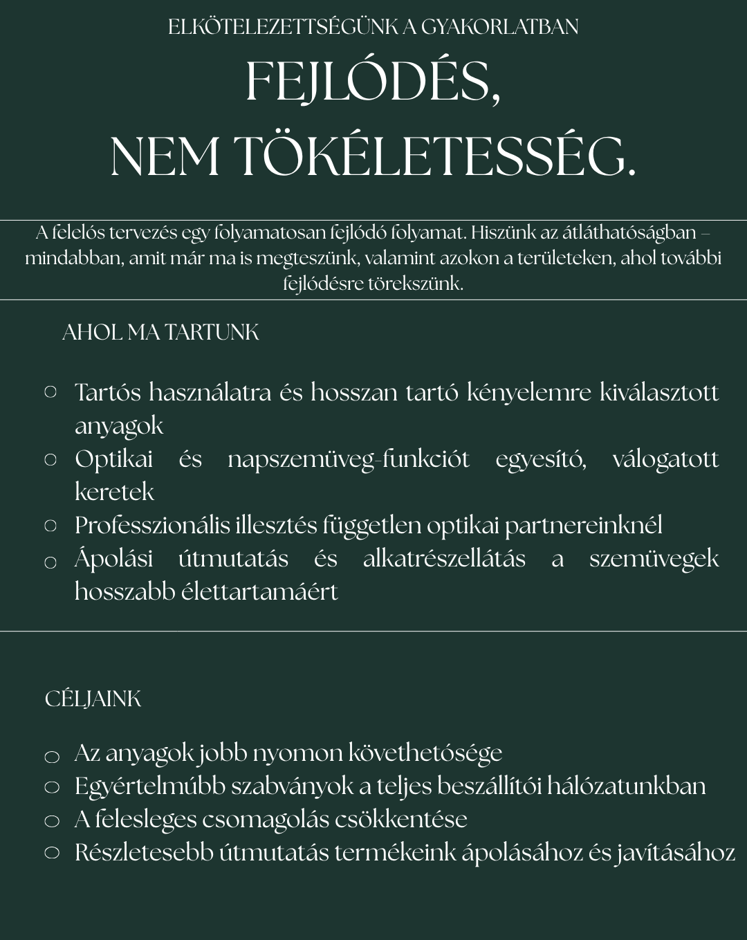 Fejlődés, nem tökéletesség: hol tart ma a SOSSA a fenntarthatóságban, és mik a következő célok