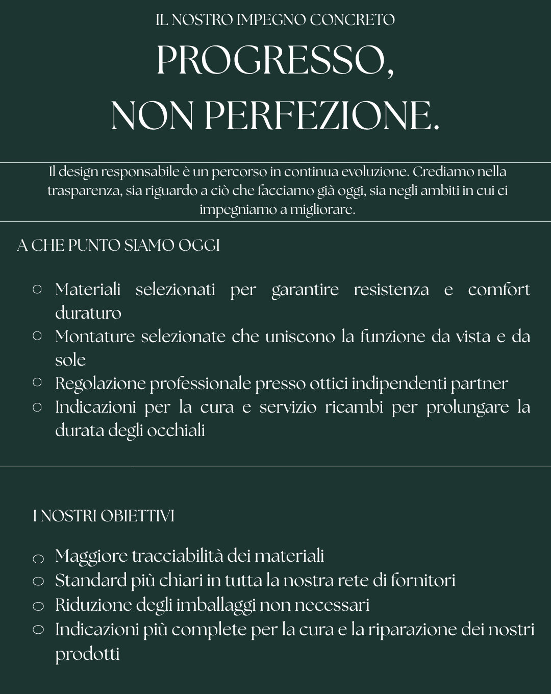 Progresso, non perfezione: a che punto è SOSSA oggi sulla sostenibilità e i prossimi obiettivi